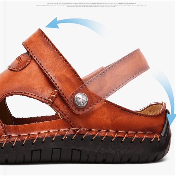 Sandalias de Piel Hechas a Mano para Hombre