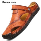 Sandalias de Piel Hechas a Mano para Hombre