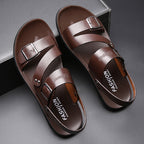 Sandalias de Piel para Hombre Punta Abierta