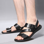 Sandalias de Piel para Hombre Punta Abierta