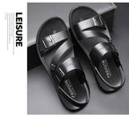 Sandalias de Piel para Hombre Punta Abierta