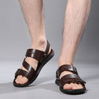 Sandalias de Piel para Hombre Punta Abierta