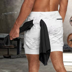 Short Deportivo Doble Capa para Hombre con Bolsillos
