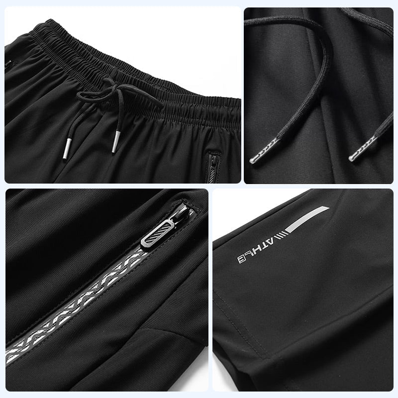 Short Deportivo de Seda Fría para Hombre Elástico