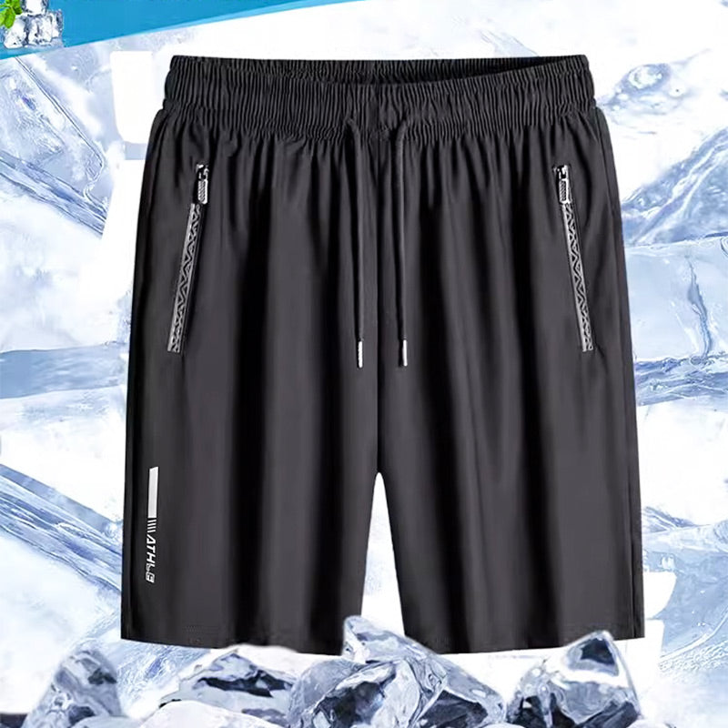 Short Deportivo de Seda Fría para Hombre Elástico