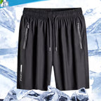 Short Deportivo de Seda Fría para Hombre Elástico