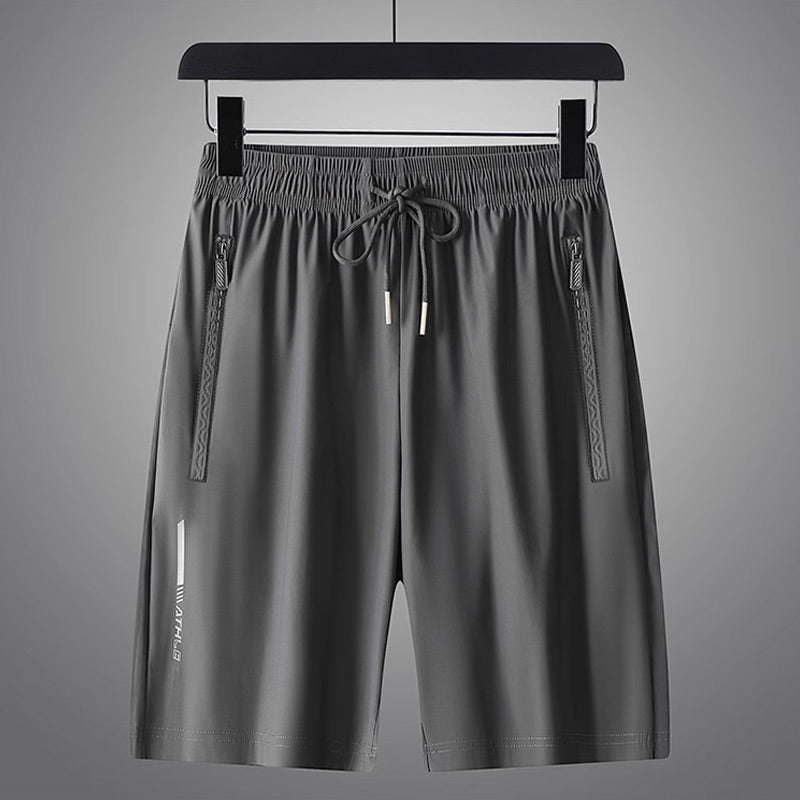 Short Deportivo de Seda Fría para Hombre Elástico