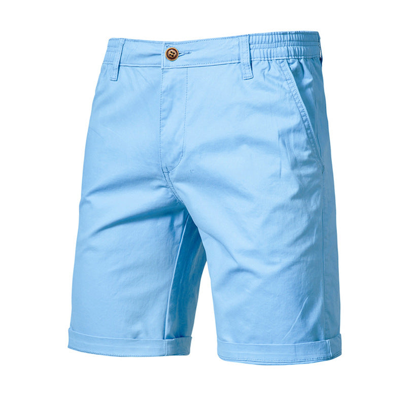 Shorts Cargo para Hombre de Algodón con Cintura Elástica