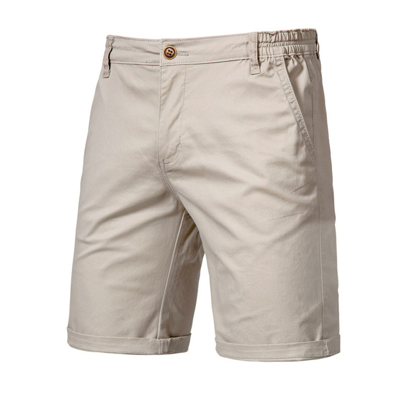 Shorts Cargo para Hombre de Algodón con Cintura Elástica