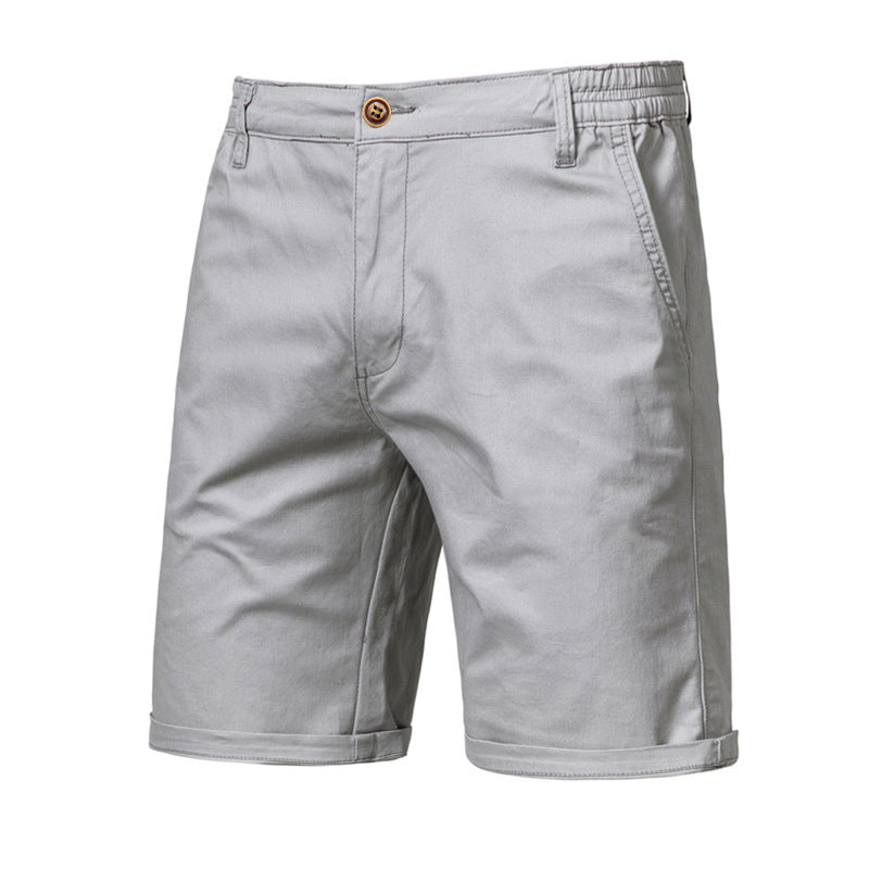 Shorts Cargo para Hombre de Algodón con Cintura Elástica
