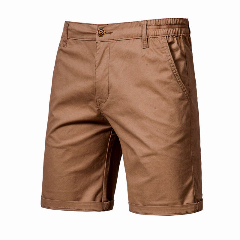 Shorts Cargo para Hombre de Algodón con Cintura Elástica