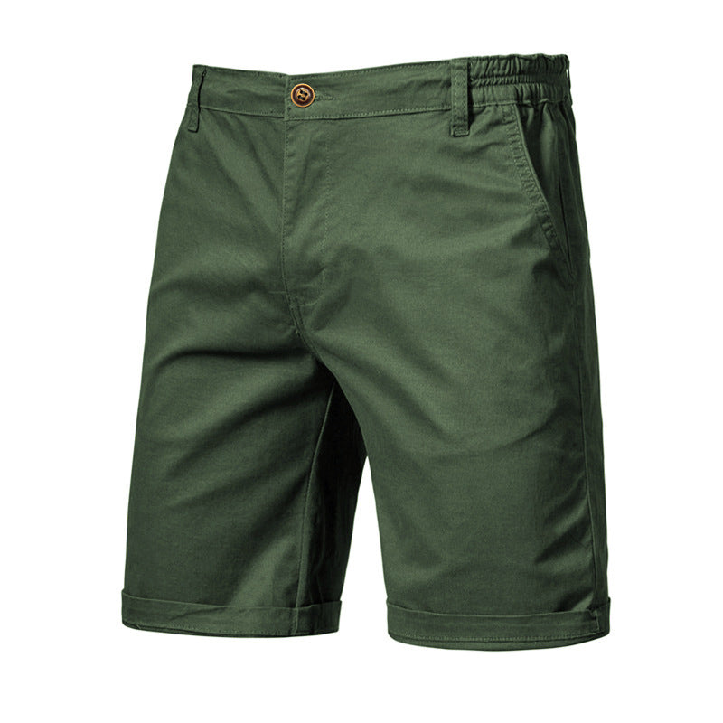 Shorts Cargo para Hombre de Algodón con Cintura Elástica