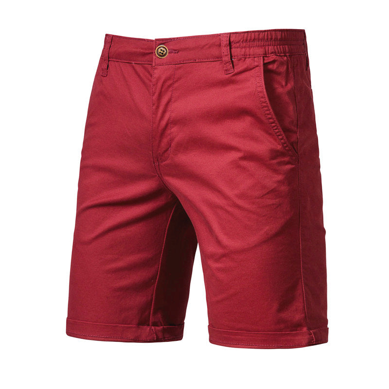 Shorts Cargo para Hombre de Algodón con Cintura Elástica