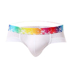 Slips de Malla para Hombre Talle Bajo con Ribete de Color
