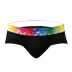 Slips de Malla para Hombre Talle Bajo con Ribete de Color