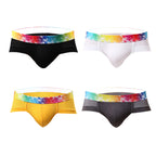 Slips de Malla para Hombre Talle Bajo con Ribete de Color
