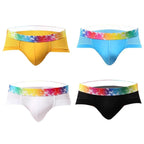 Slips de Malla para Hombre Talle Bajo con Ribete de Color