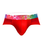 Slips de Malla para Hombre Talle Bajo con Ribete de Color