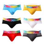 Slips de Malla para Hombre Talle Bajo con Ribete de Color