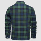 Sobrecamisa de Franela a Cuadros con Forro Sherpa para Hombre