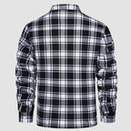Sobrecamisa de Franela a Cuadros con Forro Sherpa para Hombre