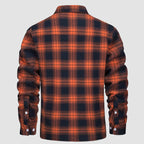 Sobrecamisa de Franela a Cuadros con Forro Sherpa para Hombre