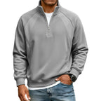 Sudadera Cálida con Media Cremallera para Hombre Corte Holgado