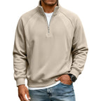 Sudadera Cálida con Media Cremallera para Hombre Corte Holgado