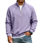 Sudadera Cálida con Media Cremallera para Hombre Corte Holgado