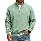 Sudadera Cálida con Media Cremallera para Hombre Corte Holgado