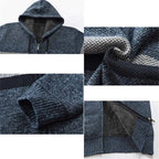 Sudadera con Capucha a Rayas para Hombre Forrada
