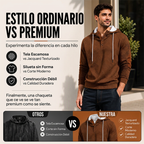 Sudadera Jacquard con Capucha y Botones para Hombre
