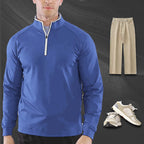 Sudadera de Hombre con Media Cremallera y Cuello Alto