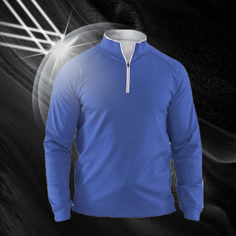 Sudadera de Hombre con Media Cremallera y Cuello Alto