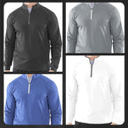 Sudadera de Hombre con Media Cremallera y Cuello Alto