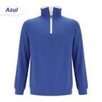 Sudadera de Hombre con Media Cremallera y Cuello Alto