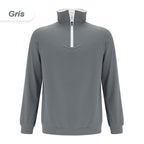 Sudadera de Hombre con Media Cremallera y Cuello Alto