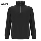 Sudadera de Hombre con Media Cremallera y Cuello Alto