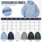 Sudadera Waffle con Capucha y Cierre para Hombre