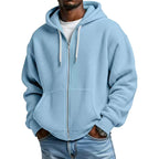 Sudadera Waffle con Capucha y Cierre para Hombre