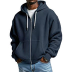 Sudadera Waffle con Capucha y Cierre para Hombre
