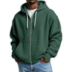 Sudadera Waffle con Capucha y Cierre para Hombre