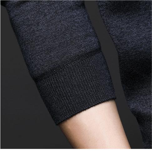 Suéter Camisero con Solapa para Hombre Acolchado