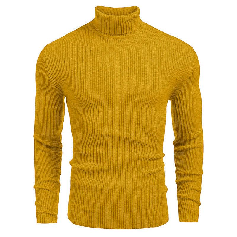 Suéter de Cuello Alto para Hombre Slim Fit
