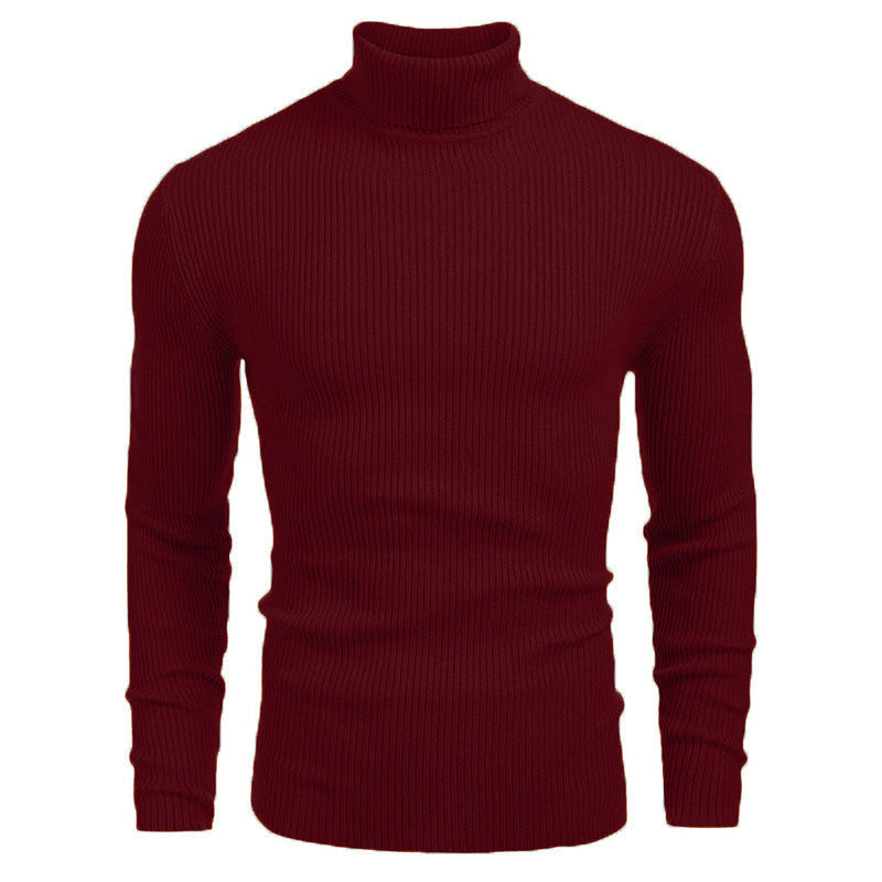 Suéter de Cuello Alto para Hombre Slim Fit