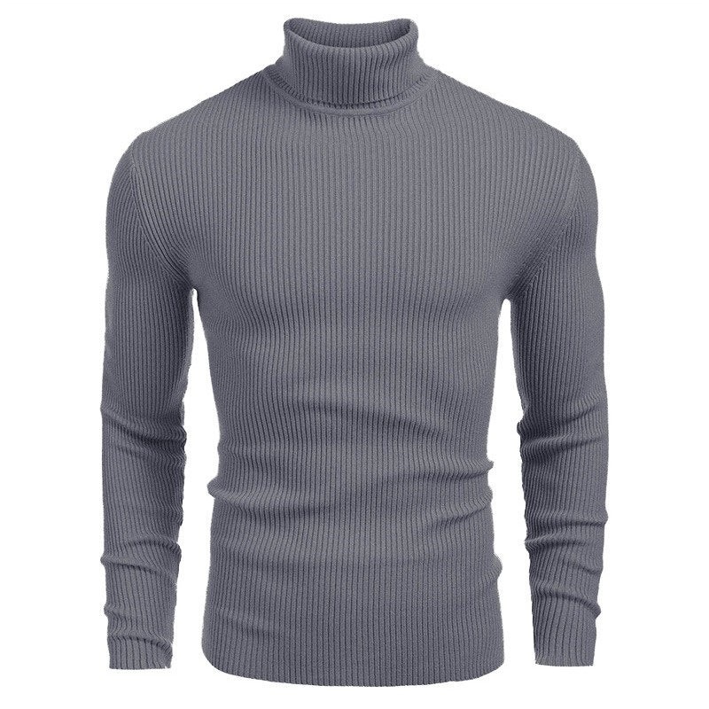 Suéter de Cuello Alto para Hombre Slim Fit