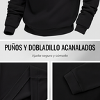 Suéter de Cuello Alto con Media Cremallera para Hombre