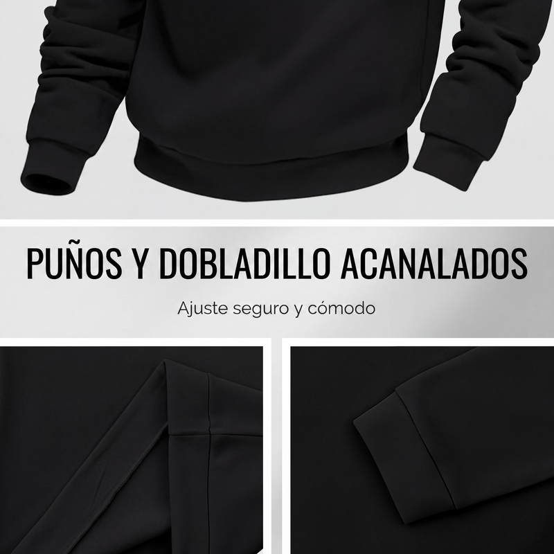 Suéter de Cuello Alto con Media Cremallera para Hombre