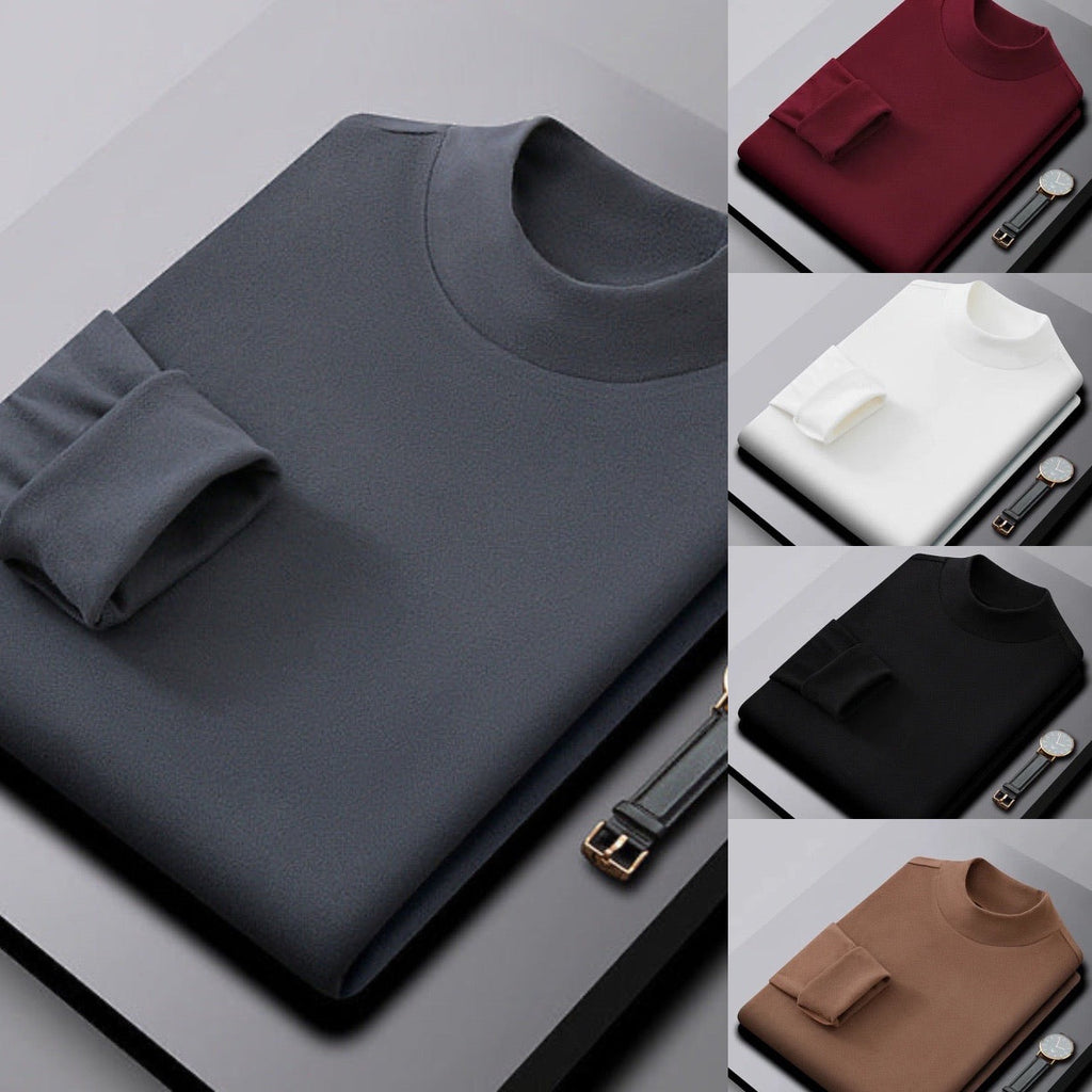 Suéter de Medio Cuello Alto para Hombre Reversible
