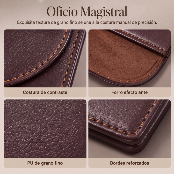 Tarjetero Delgado para Hombre con Cierre Magnético